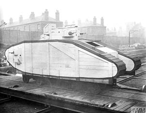 Mock-up of proposed Mark VI Tank