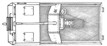 Diagram of the 5 cm Pak für Küstenbefestigung auf Selbstfahrlafette Schneider CD(f) self-propelled gun